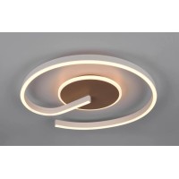 Reality LED stropna svetilka Calle 21 W 2.600 lm barva kave Ø 50 cm