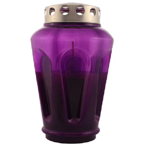 Nagrobna sveča Mojca velika vijolična