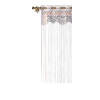 Navojni zaslon s prehodom za palico Bele barve 100 cm x 100 cm