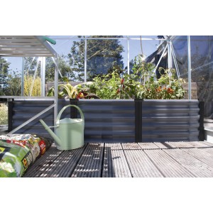 Vitavia visoka greda Linus in in out 401 S Granitno-črna Š 65 cm x D 185 cm