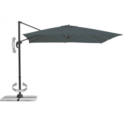Schneider Senčnik Rhodos Junior 270 cm x 270 cm antracitna z ročičnim mehanizmom