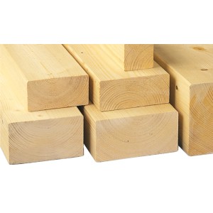Masivni konstrukcijski les NSI iz smreke/jelke 60 mm x 100 mm x 2.500 mm