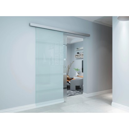 Steklena drsna vrata Viento Satinirana 206 cm x 93,5 cm x 0,8 cm