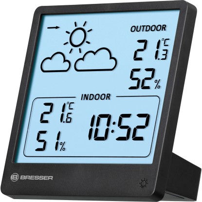 BRESSER Digitalna vremenska postaja Slim s prikazom trendov