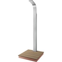 Zunanji panel s prho Nerjavno jeklo V: 224 cm