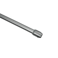 Vitražna palica Ø 11 mm Mat srebrna 60 cm-90 cm