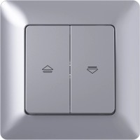 Elektromaterial Tipkalo za žaluzije Mikro aluminijasto srebrna