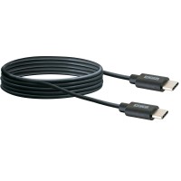 Schwaiger Sinhronizacijski in polnilni kabel tipa USB C črn 2 m