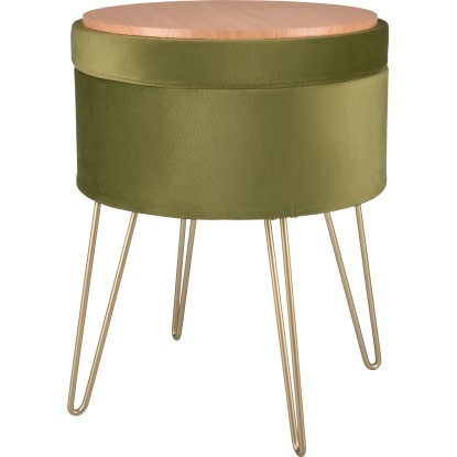 Tabure Safari Lodge MDF 45 cm x Ø 36 cm Zelen
