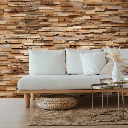 Rebel of Styles Stenska obloga UltraWood Bologna les tikovina 18 cm x 49,5 cm