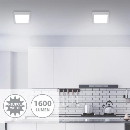 Briloner LED stropna in stenska svetilka Fire mat kromirana