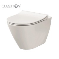WC školjka City Oval z WC desko bela