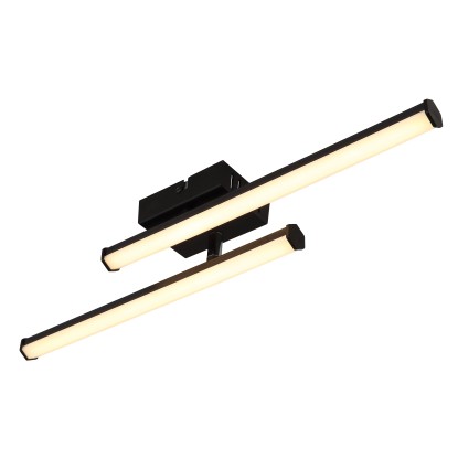 Globo LED stropna svetilka Kirina plastika mat črna 500 x 70 x 84 mm