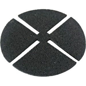 Gumijasti podstavek GS Terrassen 130 mm x 130 mm x 3 mm za nosilce plošč
