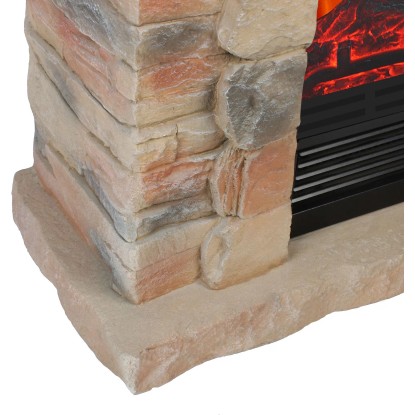 EL Fuego Električni kamin Kitzbühel Kamen z grelnikom 1,8 kW