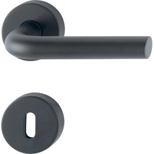 AnsaPro Garnitura vratnih kljuk z rozeto Douro Nerjavno jeklo Mat črno