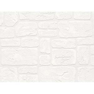 A.S. Creation Strukturirana profilirana tapeta Dekora Natur kamen bela FSC®