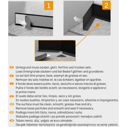 Mehka talna letev Hrast Rustikal samolepljiva 50 mm x 15 mm dolžina 10000 mm
