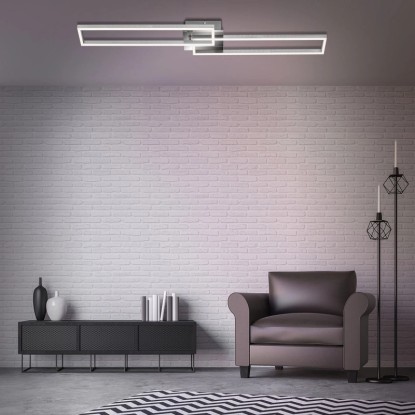 Briloner LED stenska in stropna svetilka z daljinskim upravljalnikom aluminij