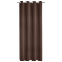 Zavesa z obročki Blackout Mia čokoladna 245 cm x 140 cm