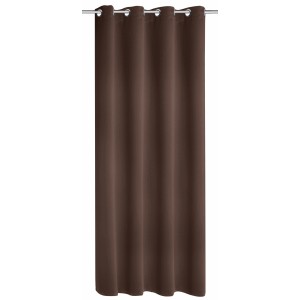 Zavesa z obročki Blackout Mia čokoladna 245 cm x 140 cm