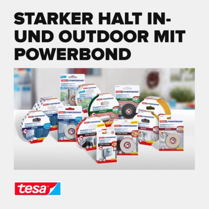 Tesa Powerbond montažni trak Ogledalo 1,5 m x 19 mm