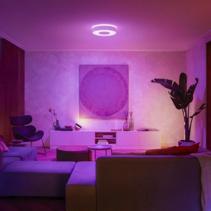 Philips Hue Stropna svetilka White & Color Ambiance Infuse M Bela 2400 lm