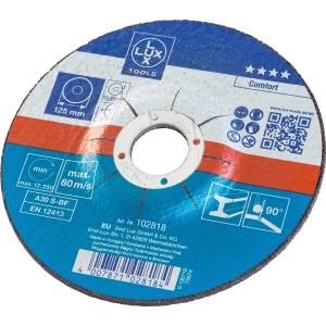 LUX-TOOLS Rezalna plošča 125 mm kolenasta za kovine