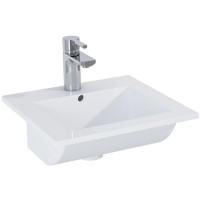 Maximus Umivalnik 40 cm Cheese/Qubo keramika bela