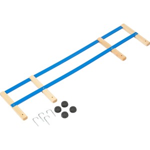 Leseno naslonjalo za sanke modro-rjav