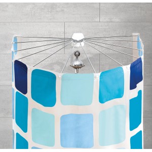 Kleine Wolke Sistem za zaveso za prhanje Big Spider 71 cm x 94 cm x 10,5 cm bela