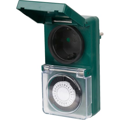 Mehanska stikalna ura 48 stikalnih možnosti zelena