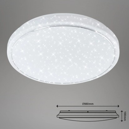 Brilo LED Stropna svetilka Star bela 43 W
