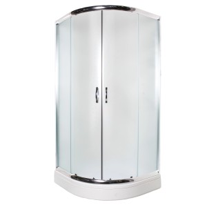 Aquaart Tuš kabina Aldea B90 polkrožna 90 cm x 90 cm x 200 cm