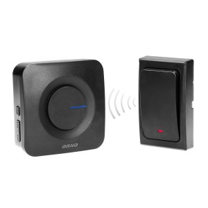 Orno Brezžični zvonec Ondo AC do 200 m črn