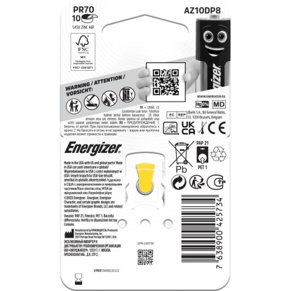 Energizer Baterija za slušne aparate Zinc Air 10