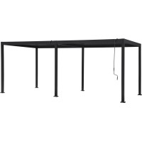 Pergola Carinda aluminij antracit 239 cm x 584 cm x 296 cm
