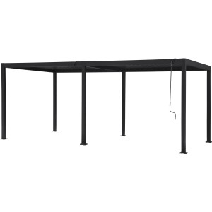 Pergola Carinda aluminij antracit 239 cm x 584 cm x 296 cm