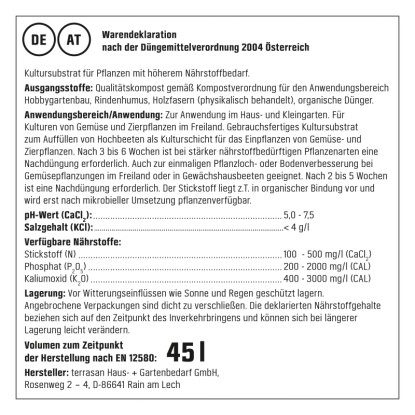 GROW by OBI Bio zemlja za vrtove in visoko gredo brez šote 1 x 45 l