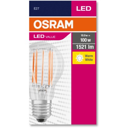 Osram E27 LED sijalka CLA100 11 W 2700 K FIL Ø 60 mm