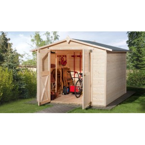 Weka Lesena vrtna hiška PARMA D Natur Š x G: 254 cm x 194 cm