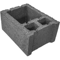 Oblak Opečno-betonski vogalnik 29 cm x 19 cm x 39 cm cementno siva