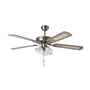 Ferotehna Lights Stropni ventilator Ø 124 cm videz lesa 3 x 60 W