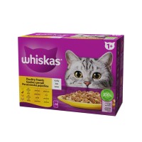 Whiskas Mokra hrana za odrasle mačke perutninski izbor 12 x 85 g