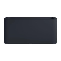 Florus Cvetlični lonec Jive pravokoten 78 cm x 39 cm siva