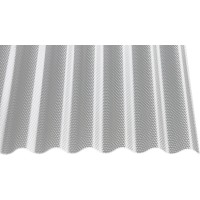 Akrilna profilna plošča Sinus 76/18 prozorna 200 cm x 104,5 cm