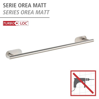 Wenko Obešalo za kopalne brisače Turbo-Loc legirano jeklo Uno Orea mat