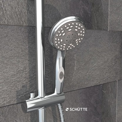 Varčna ročna prha Schütte Aqua-2-Save, kromirana
