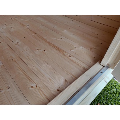 Weka Lesena vrtna hiška 122 Vel. 3 Siva 6,2 m²