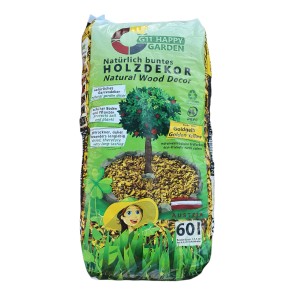 Happy Garden Sekanci za dekoracijo naravni 60 l